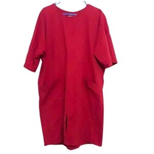 Micaela Greg Rust Lagenlook Dress Pockets